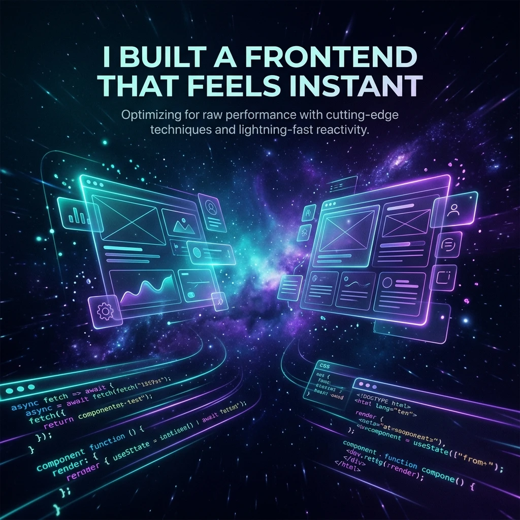 I Built a Frontend That Feels Instant — Here's How