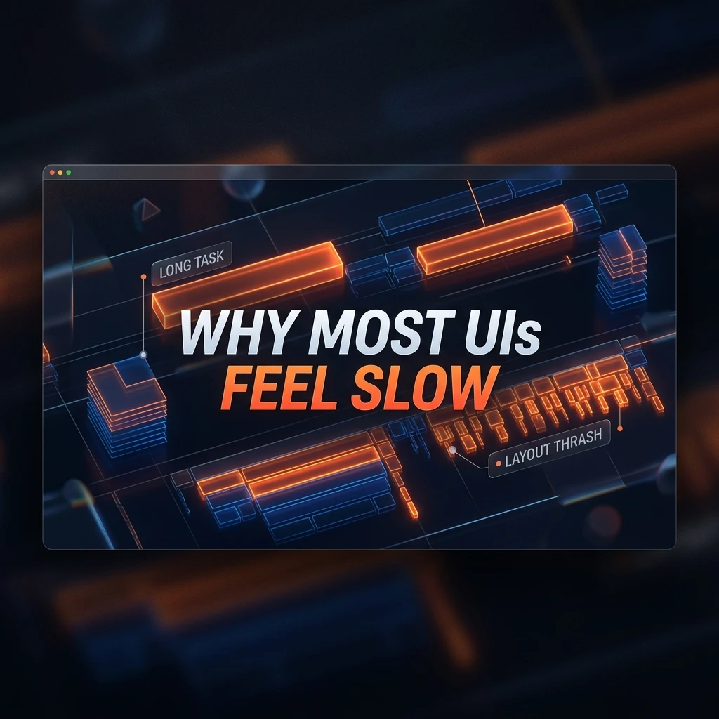 Why Most UIs Feel Slow (And How I Fixed Mine)