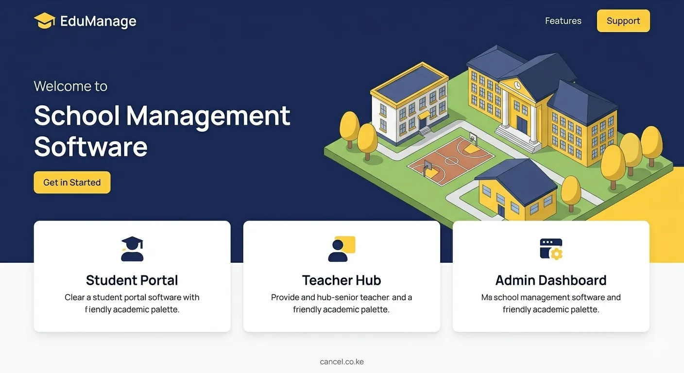 EduManage - Multi-Tenant School Management SaaS - Software application by Ancel Ajanga